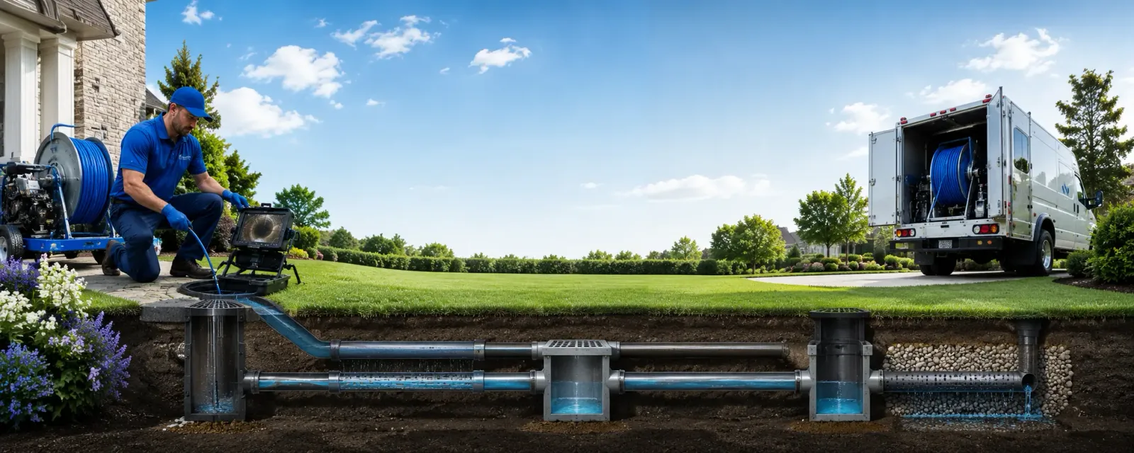 Outdoor drain cleaning information for Mabank, TX